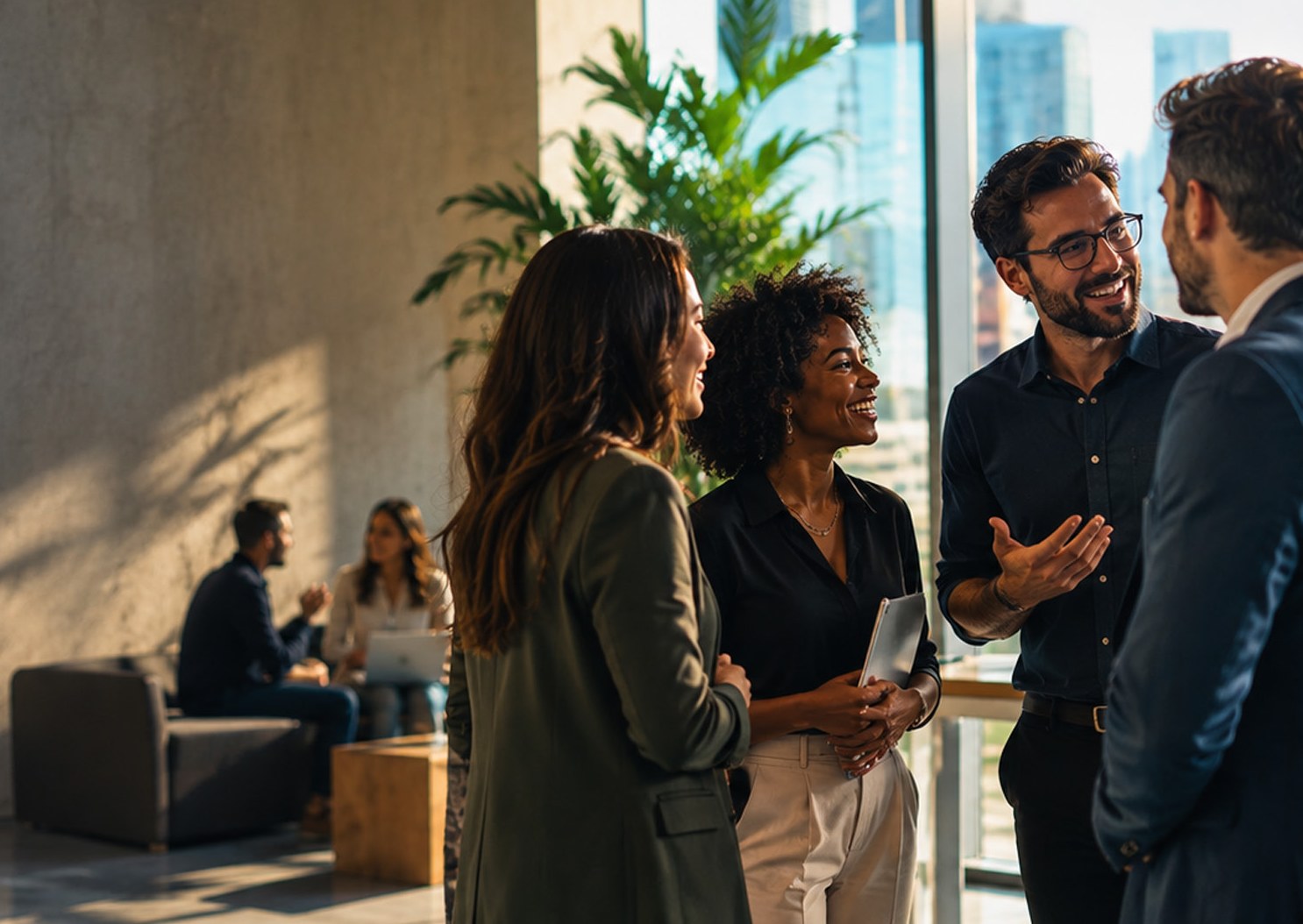 Corretores de seguros em networking no Fórum de Negócios e Seguros do RN