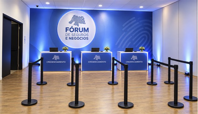 Foyer de credenciamento do evento